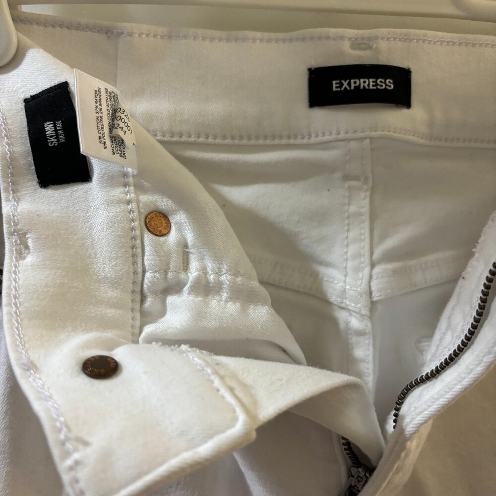 Express White Skinny Jeans